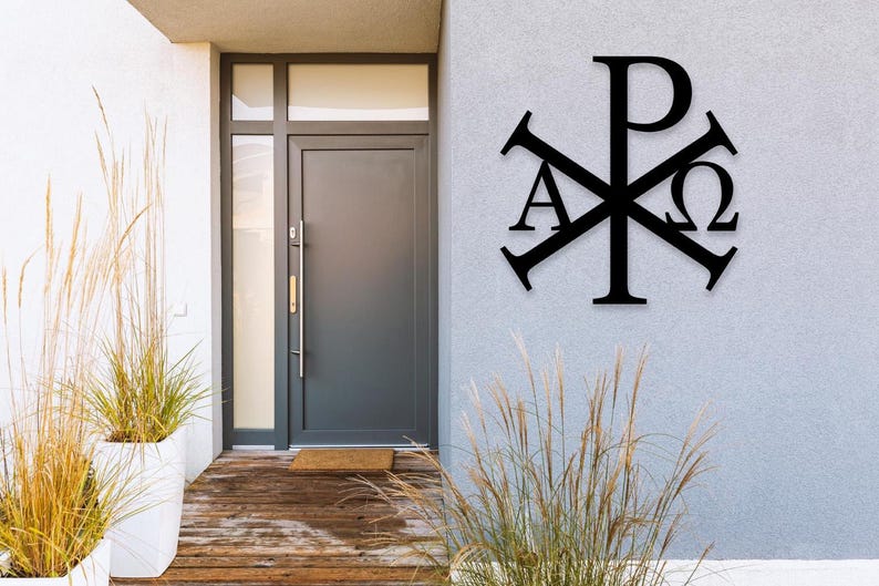 Chi Rho Cross Svg Png Dxf, Alpha Omega, Christian Art, Orthodox Symbol ...