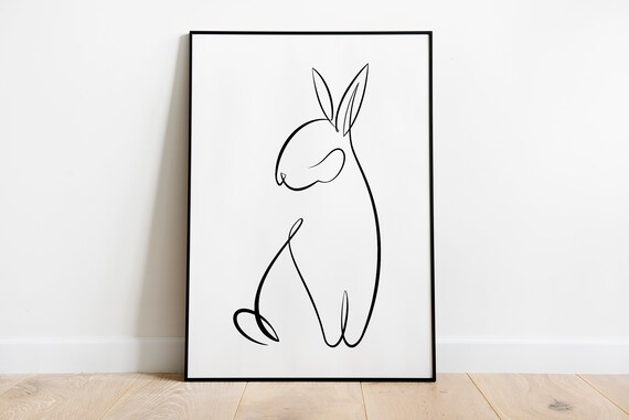 Abstract Bunny Clip Art