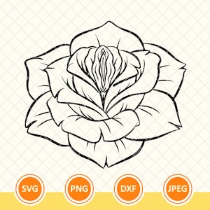Rose Vagina Svg, Art Érotique Svg, Clitoris Svg, Masturbating Svg, Art Féministe, Orgasme Féminin, Dessin Sexy. Cricut, Fichier coupé, Png, Svg, Dxf.