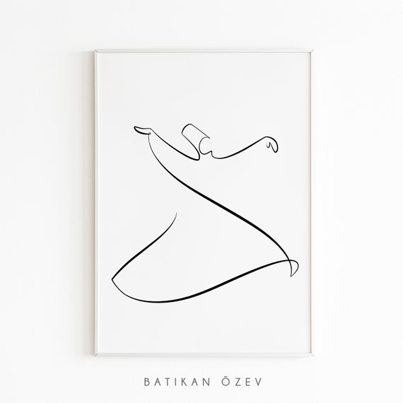 Minimal Whirling Dervish Sufi Line Art Sufism Islamic Line - Etsy Sweden Minimal Whirling Dervish Sufi Line Art Sufism Islamic Line - Etsy Sweden