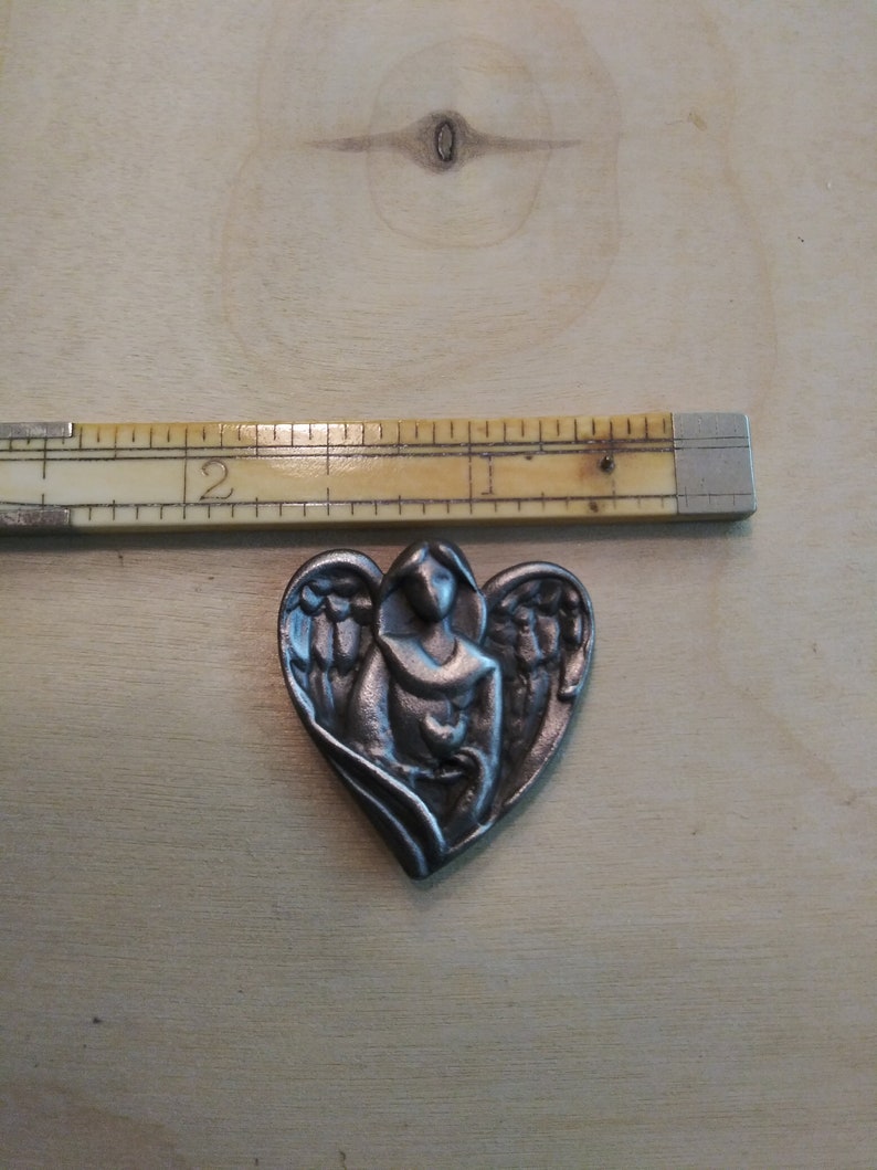 3 Pewter Hand Cast Guardian Angels pocket Angels Etsy