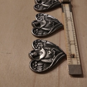 3 Pewter hand cast Guardian Angels (pocket angels)