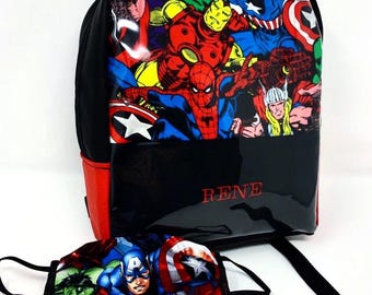 Personalized kids backpack Monogrammed todler backpack Personalized name kids backpack Backpack for boys Gift for boys