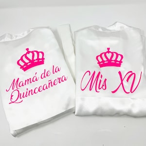 Mis Quince Años Satin Robes, Personalized Robes, Quinceañera gift, birthday gift, custom Name