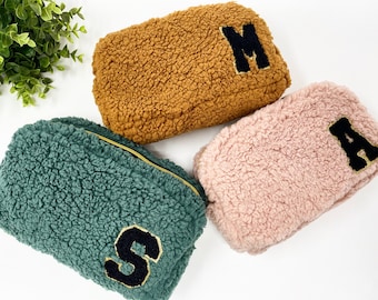 Gepersonaliseerde teddybeer XL toilettas, cosmetische reistas, gepersonaliseerde reismake-up tas, bruidsmeisje cadeau, verjaardagscadeau, moeder cadeau idee