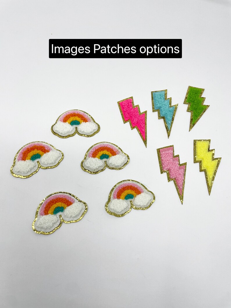 Chenille iron on patches