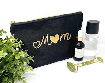 Personalisierte Mom Kosmetiktasche, Große Kulturtasche