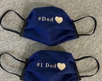Gift for best dad Face masks with 3 layers filter Gift for best Dad Father gift from daughter