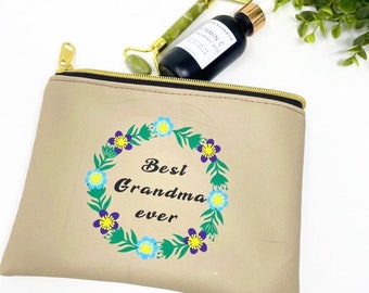 Grandma toiletry bag, Best grandma ever, Christmas gifts for grandma, Holiday gift for grandma, Mimi gifts