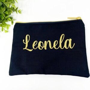 Personalized Bridesmaid Makeup Bag, Customizable Bridal Party Gift, Custom Cosmetic Pouches, Bridesmaid Proposal, Wedding Keepsake