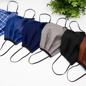 Professional Office or Work Mens face mask, Office mask cover, Fitted face mask for men,  Breathable mask with filter washable and reusable