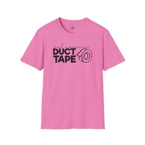 Funny Duct Tape T-Shirt, Men&#39;s Women&#39;s Sarcastic Shirt - Unisex Tee, Classic Top, Humorous Graphic Tee, Silly Tee Shirt, Joke Clothing