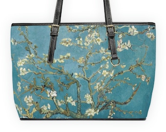 Van Gogh 'Almond Blossoms' PU Leather Shoulder Bag