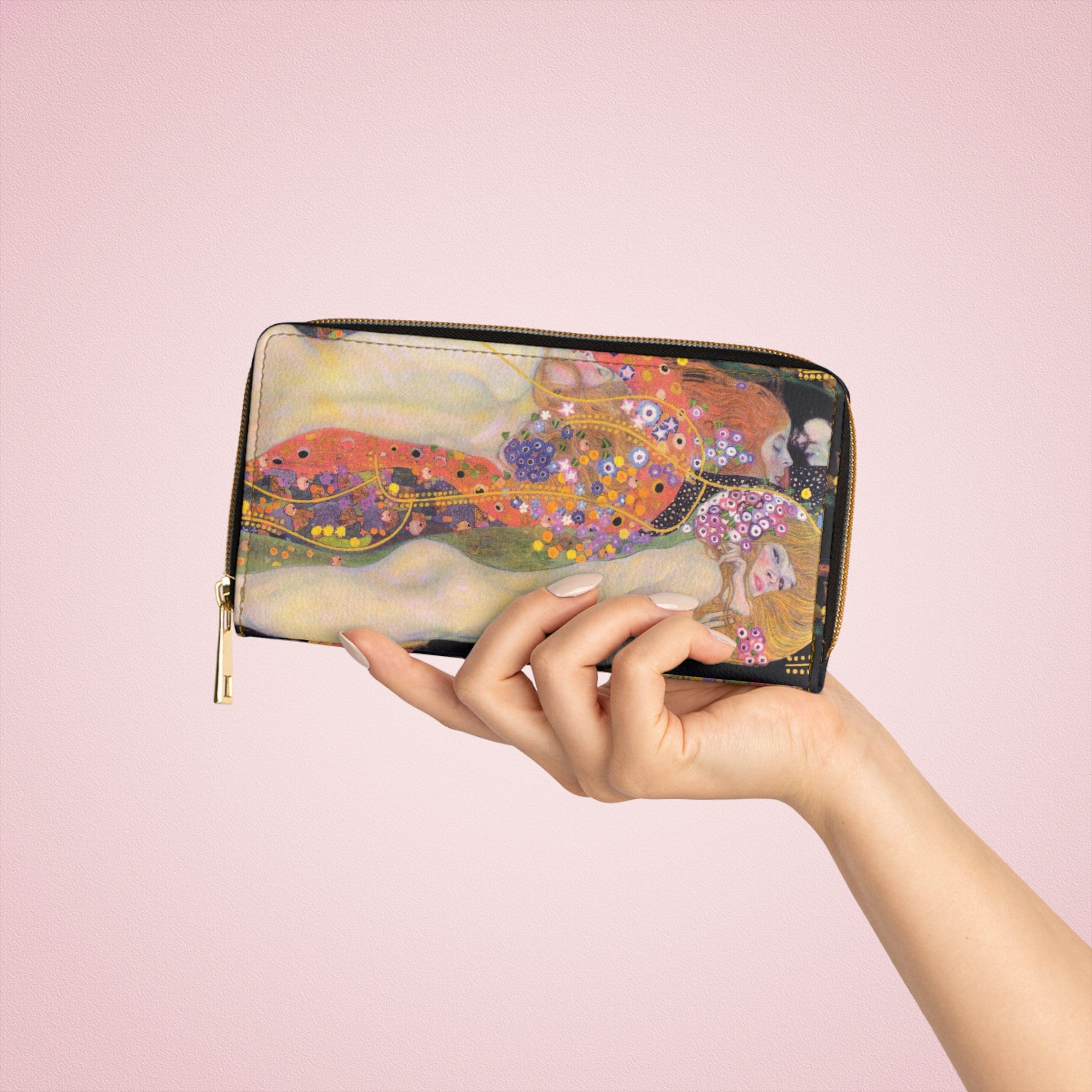 Portafoglio Donna Cerniera Portafoglio Bacio Klimt Gustav Klimt