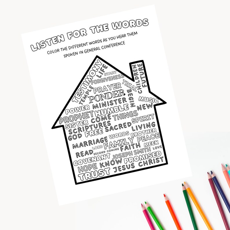 GENERAL CONFERENCE Packet: LDS General Conference for Kids - Etsy