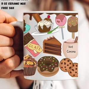Hot Chocolate Mug Gift for Chocolate Lovers, Mug Gift, Chocolate Gift, Fun Mug, Fun Coffee Mug, Chocolate Lover, Chocolate Desserts
