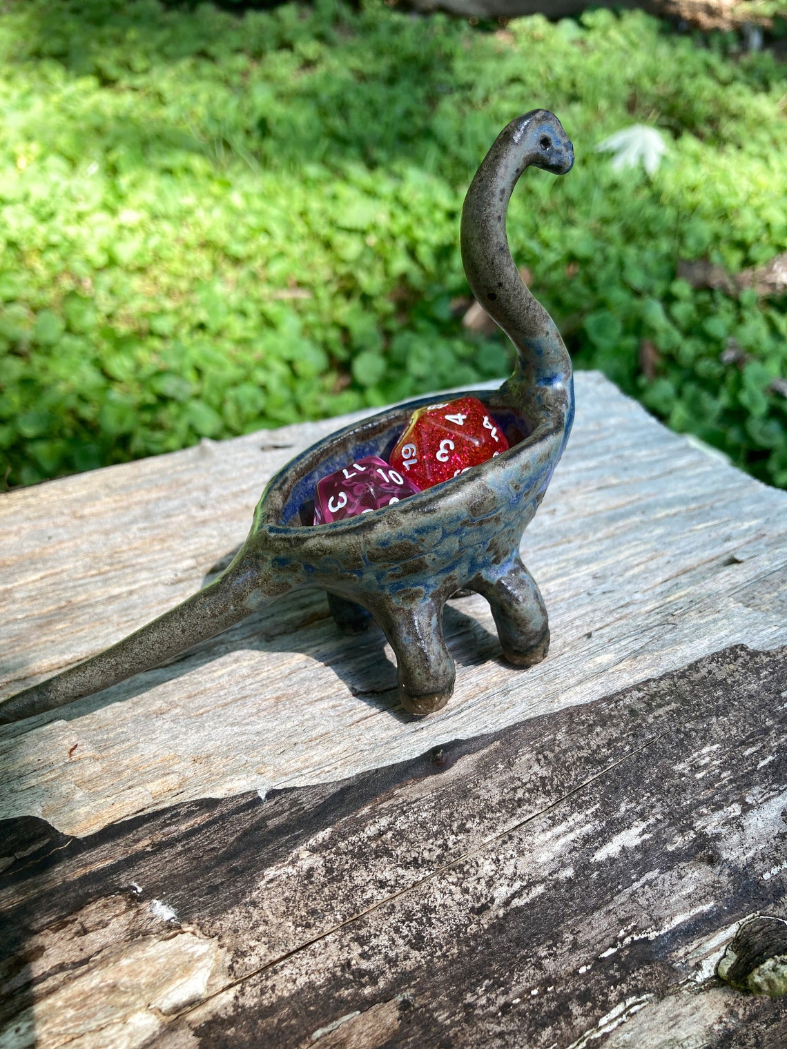 dinosaur with bowl head