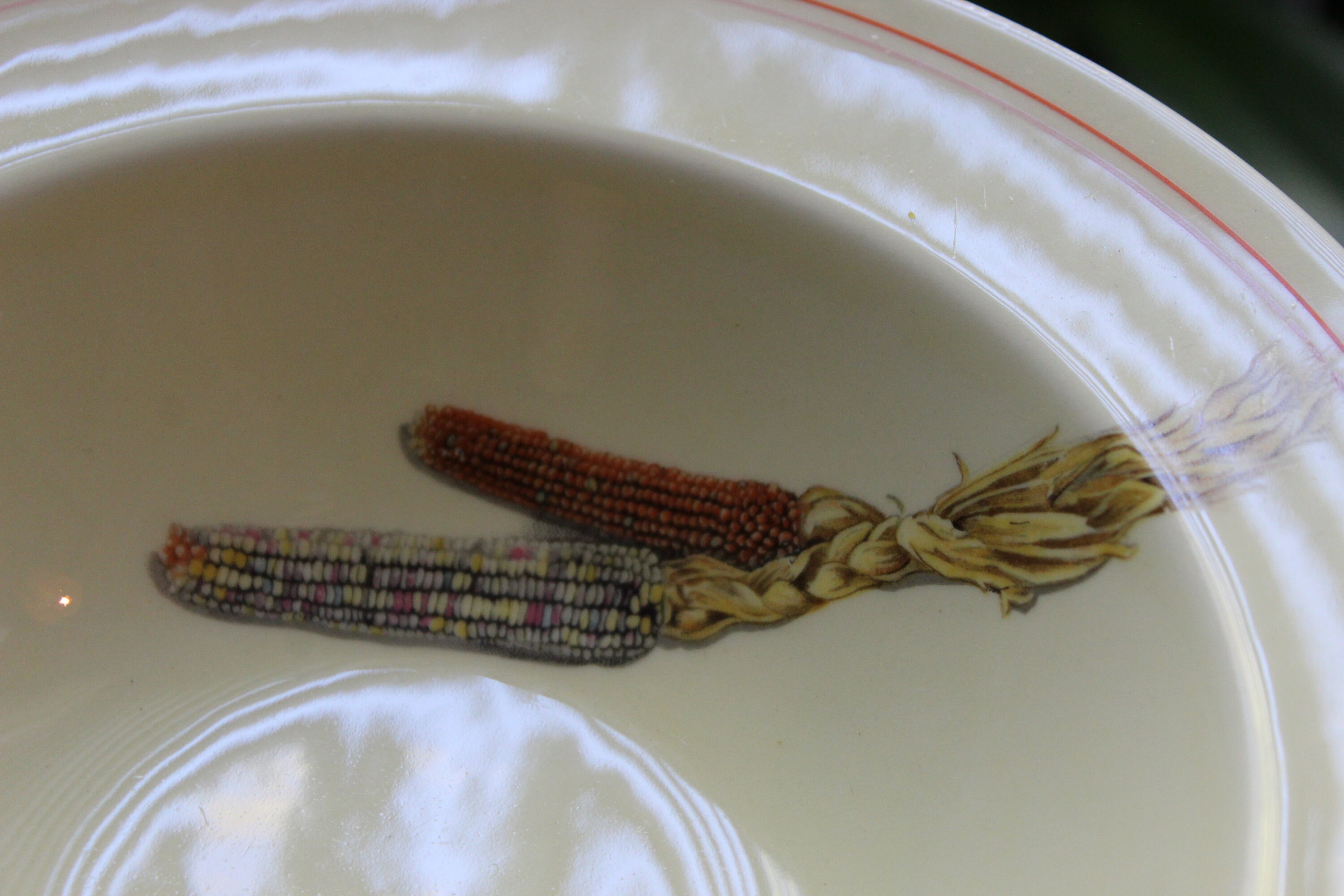Vintage 1940s Indian Corn Pattern WS George Cavitt-shaw Rim Soup Bowls ...