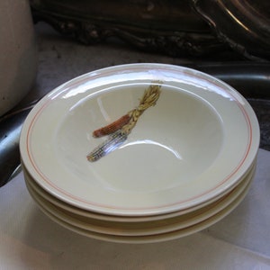 Vintage 1940s Indian Corn Pattern WS George Cavitt-shaw Rim Soup Bowls ...