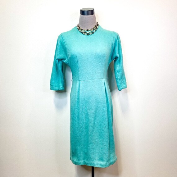 Vintage 1960s Blue Wiggle Dress - image 1