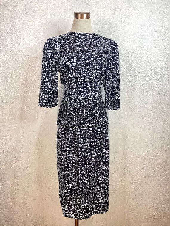 1980’s Peplum Midi Dress