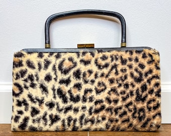 vintage leopard purse