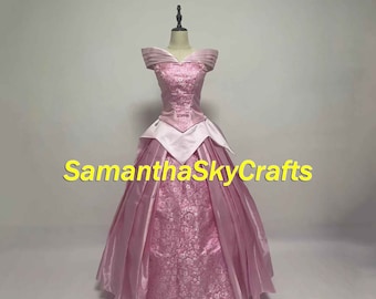 Aurora Princess Dress, Sleeping Beauty Aurora Cosplay Costume, Aurora Dress Woman Adult Cosplay Costume