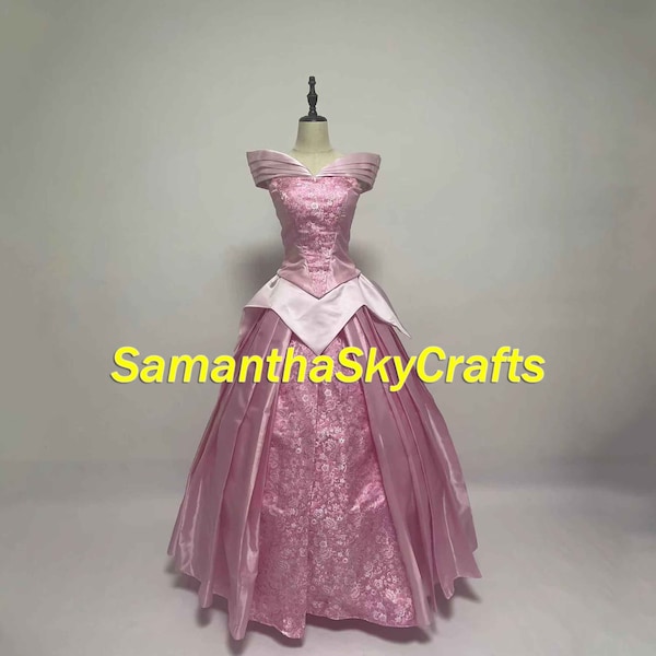 Aurora Princess Dress, Sleeping Beauty Aurora Cosplay Costume, Aurora Dress Woman Adult Cosplay Costume