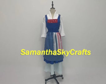 Belle Cosplay Costume Princess Belle Dress from the Beauty and The Beast