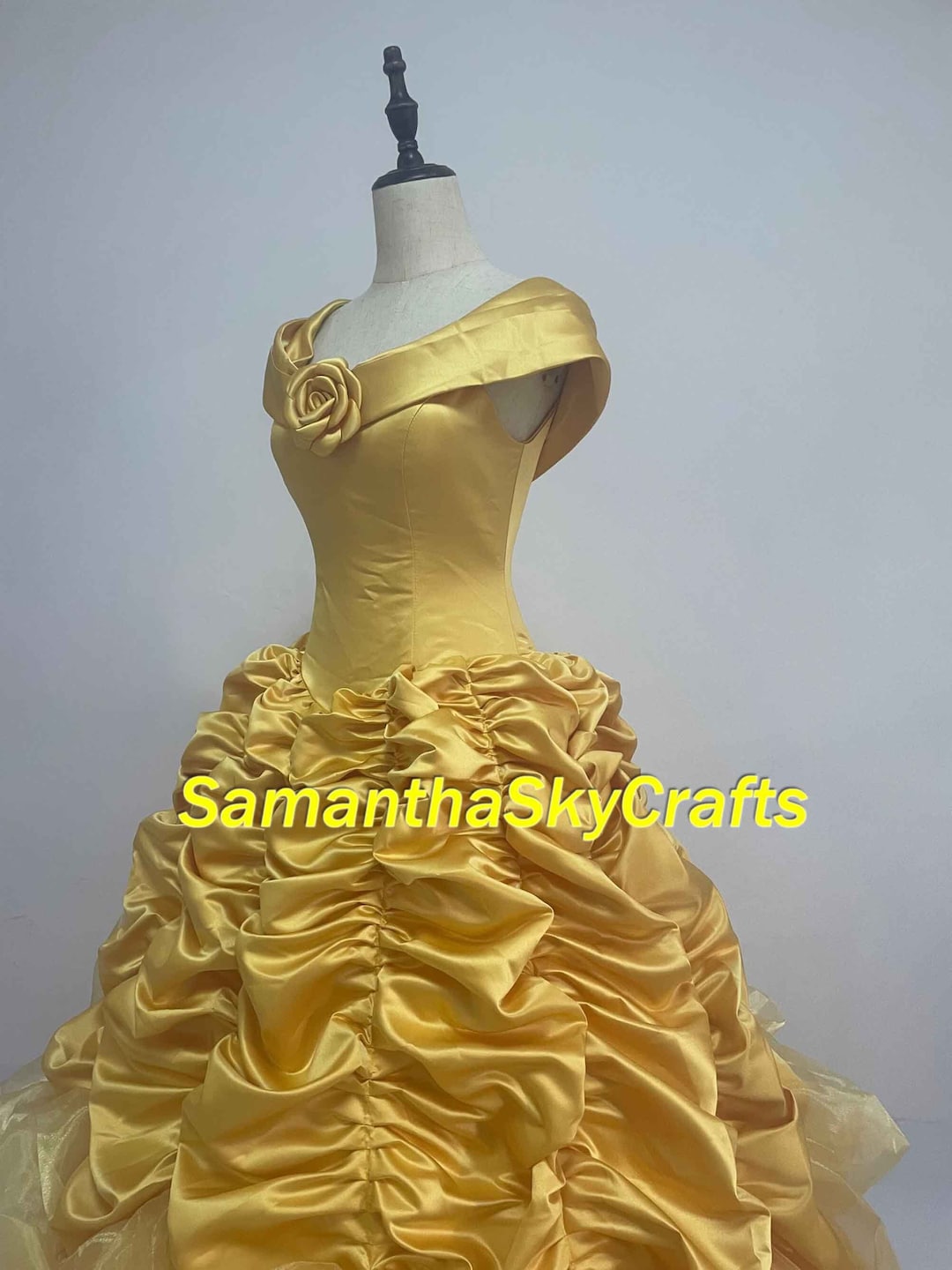 Belle Princess Dress Adult Woman Kids, Belle Yellow Dress Belle Cosplay