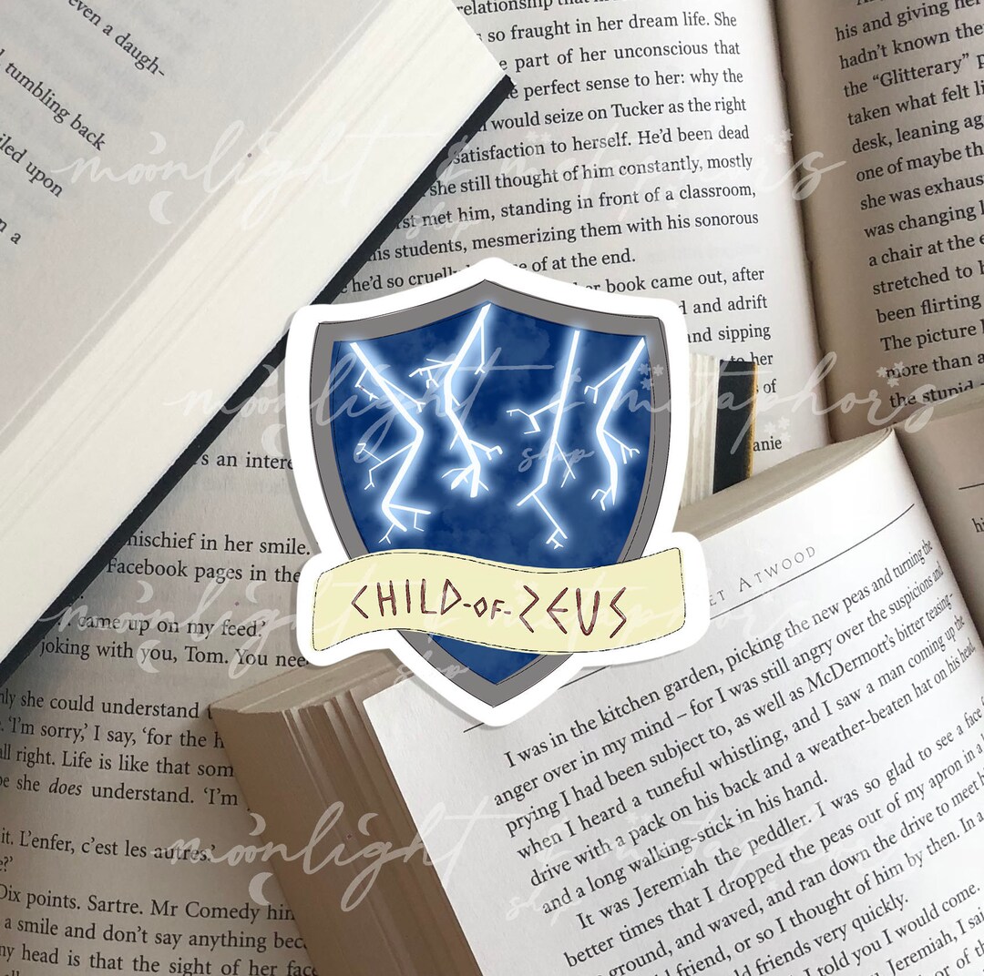 Camp Half-Blood Die Cut Sticker | weatherproof laptop & water bottle  sticker | greek mythology | book lover gift | Zeus, Poseidon, Hades