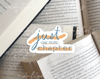 Bookworm Sticker Just One More Chapter Coffee and Books Sticker Tea and ...