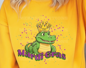 King Gator Mardi Gras Crewneck | Universal Studios Sweatshirt