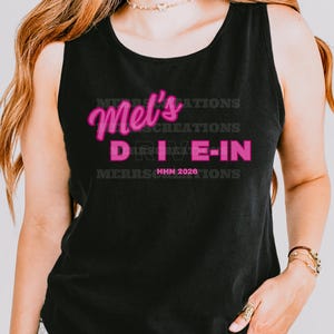 HHN Mel's Die-In Sign Tank Top | 2026 Horror Nights Tee | Universal Studios Halloween Horror Shirt | EPIC Universe