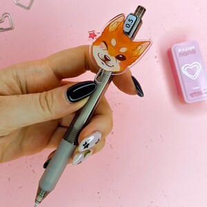 Shiba Inu-gelpen - met zwarte inkt | schattige hond - honden - huisdier - schattig briefpapier - bujo - dagboek - scrapbooking - penvriend