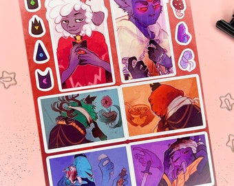 Cult of the Lamb Sticker Set: Waterproof Matte Vinyl (A5)
