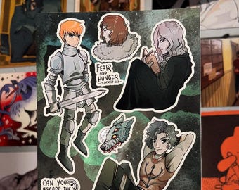 Fear and Hunger Termina God Vinyl Stickers - Rher, Gro-goroth, Sylvian ...