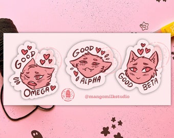 Omegaverse Furry Stickers: Alpha, Beta, Omega - Yaoi BL Fanfic