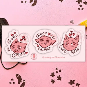 Adesivos Furry do Omegaverse: Alfa, Beta, Ômega - Yaoi BL Fanfic
