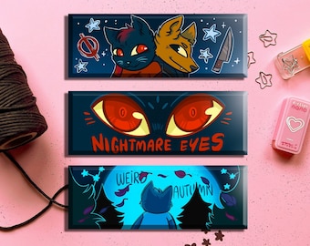 Night in the Woods Rectangular Buttons: NiTW Fan Art (25 x 70 mm)