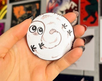 Spilla con bottone opaco Brushbug - Fan art anime di Witch Hat Atelier
