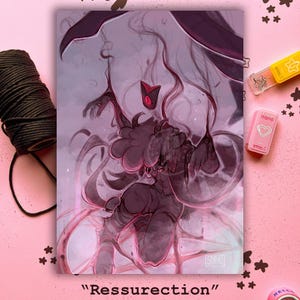 Kult des Lammes - Auferstehung Illustration von StychuStych | mini print - A6 - Narinder - Narilamb - Heket - Chemach - Videospiel