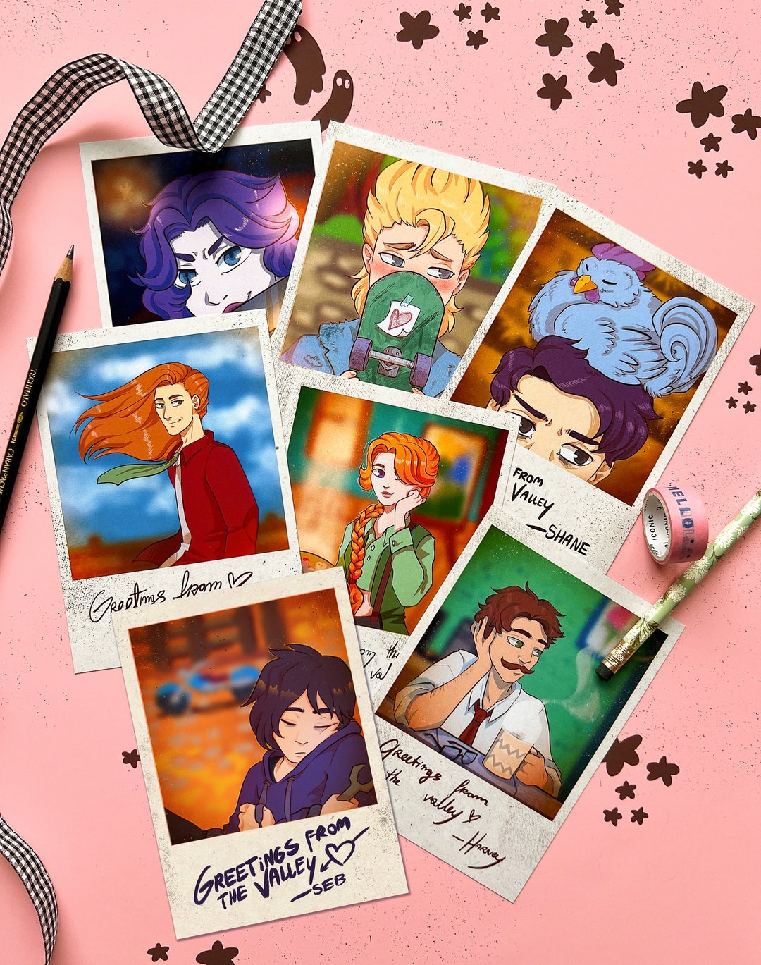 Stardew Valley Small Polaroid Prints - Bachelors and Bachelorettes ...