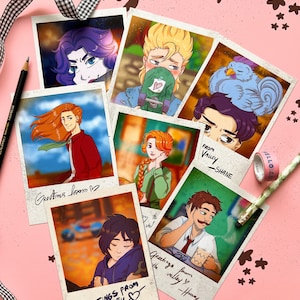 Impresiones polaroid pequeñas de Stardew Valley: solteros y solteras / Abigail - Sam - Shane - Elliot - Leah - Harvey - Sebastian - impresión