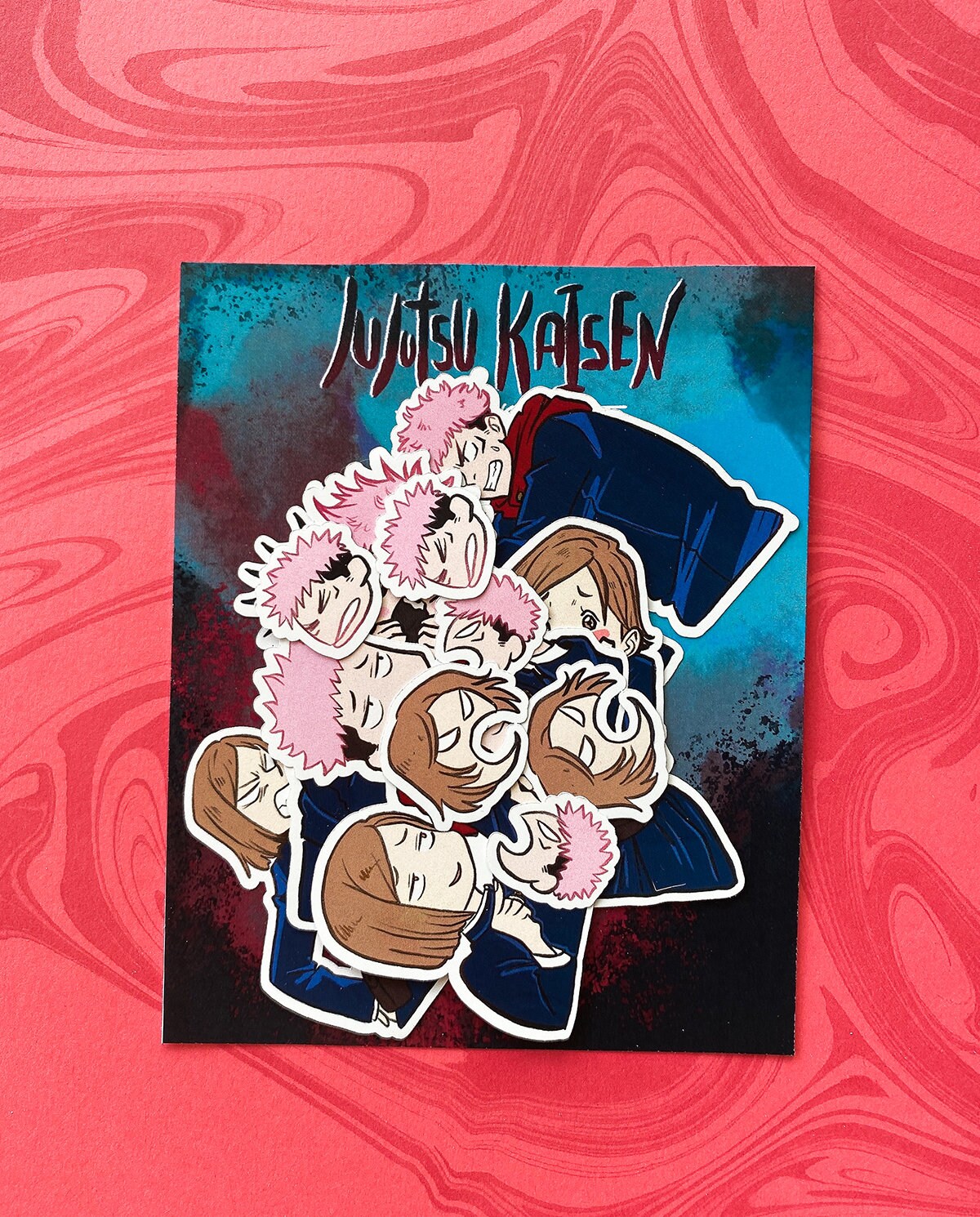 jujutsu kaisen sticker set stickers anime manga yuji etsy