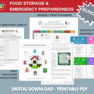 Lebensmittellagerbestand - Notfallschutz-Paket - 72-Stunden-Kit - LDS - DIGITALER DOWNLOAD