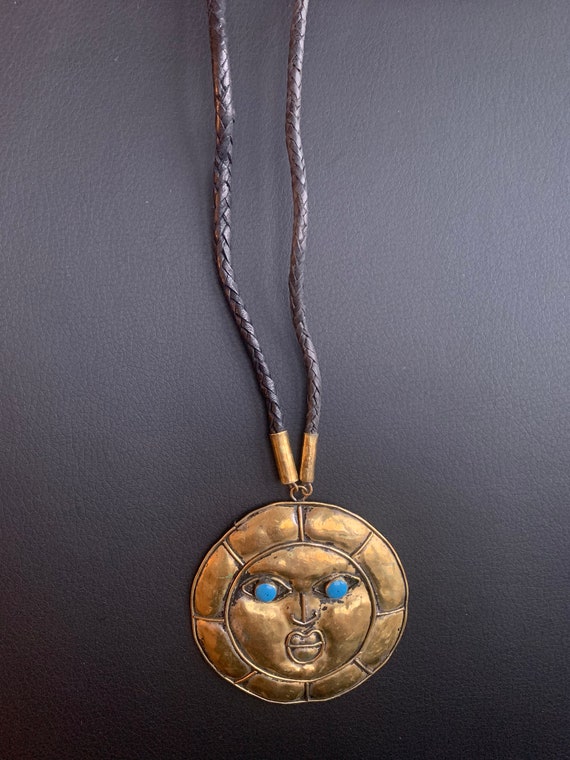 Pendant sun in brass. - image 1