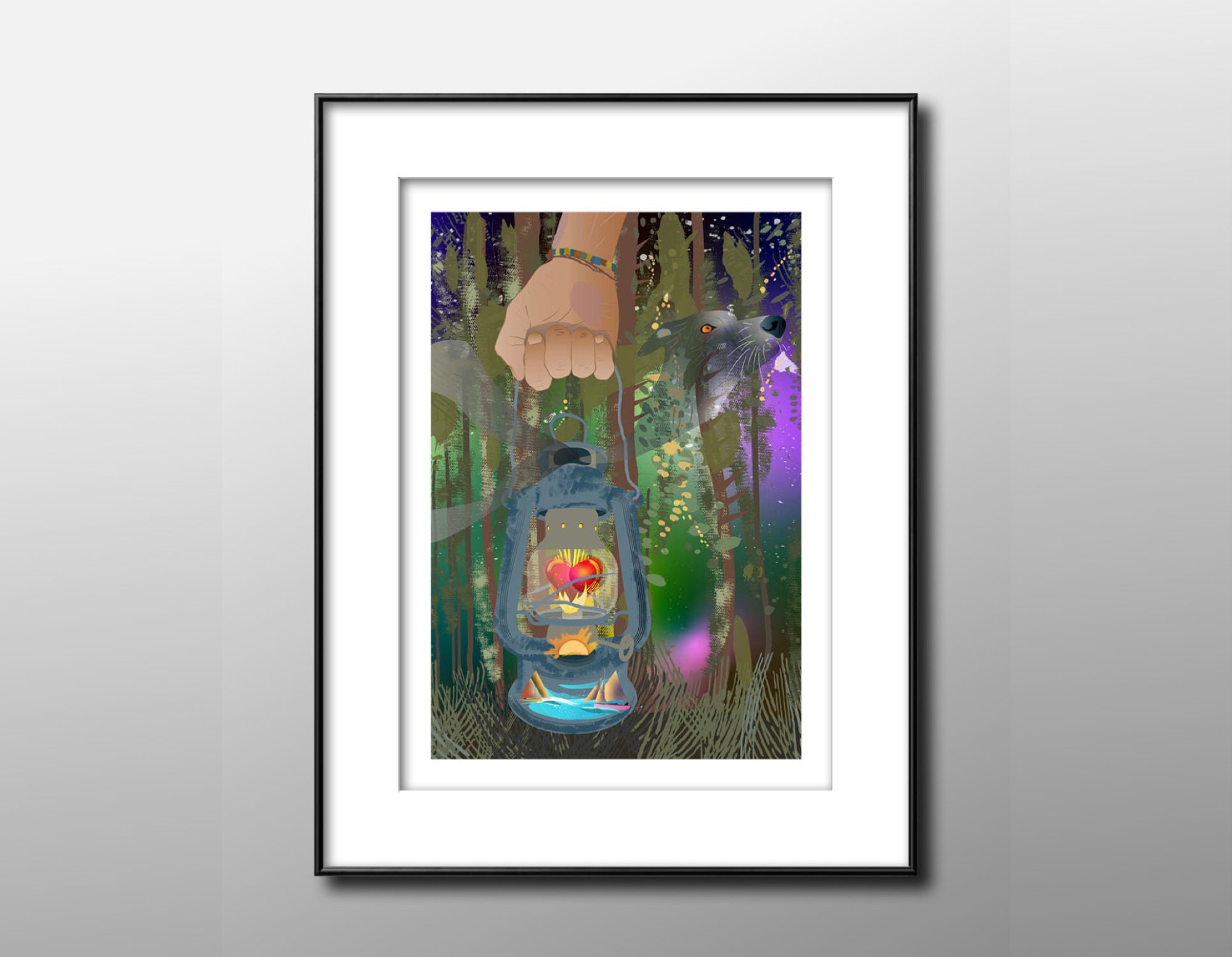 Battement - Affiche d'une Illustration Pour Décoration d'intérieur