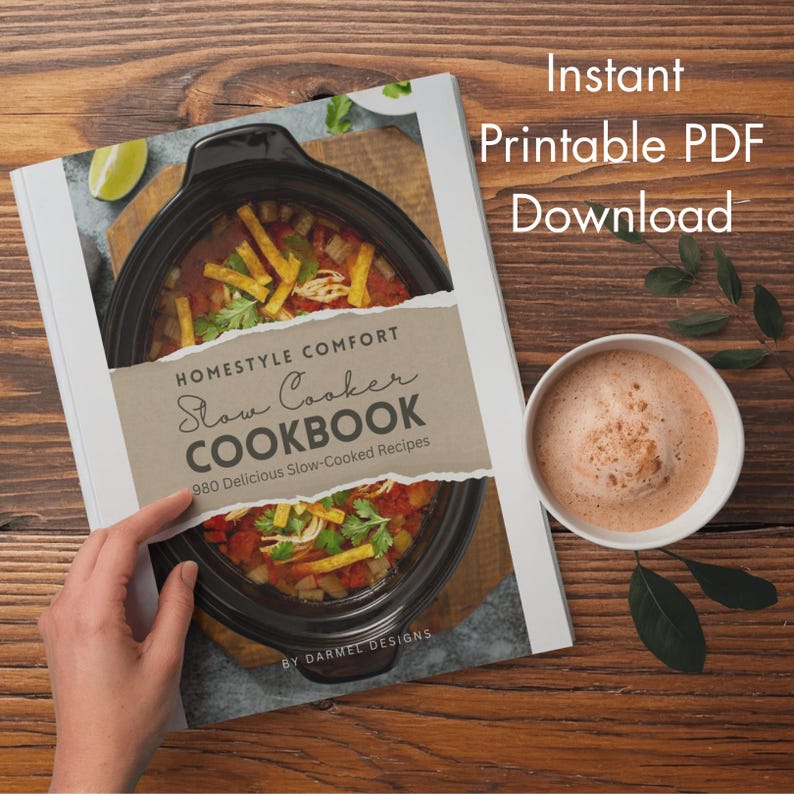 980 Slow Cooker Recipes Homestyle Comfort eCookbook - Instant PDF Download - Crockpot Dump & Go Recipes + Bonus Meal Planner -Stews - Soups image 3