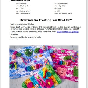 Sensory Fiddle Mat Twiddle Cuff Crochet Pattern Charity Project | Instant PDF Download Designed for Dementia Brain Injury Autism Tummy Time image 5